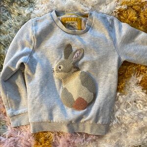 Boden Gray Bunny Kids Sweatshirt